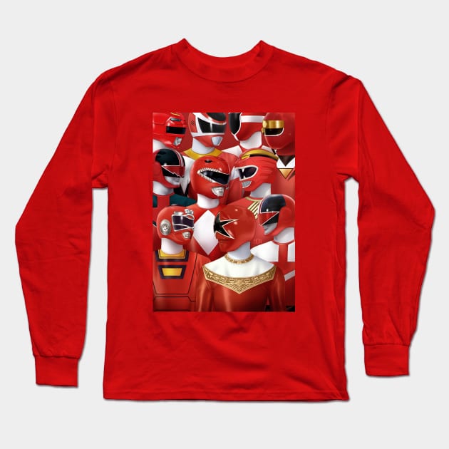 Forever Red Long Sleeve T-Shirt by Batang 90s Art